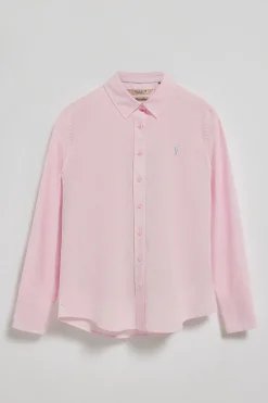 Polo Club Chemises*Chemise Regular en lin et coton avec broderie Rigby Go Rose