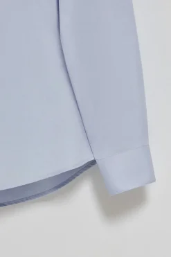 Polo Club Chemises*Chemise Slim en popeline avec logo brodé Bleu Ciel
