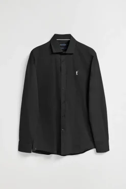 Polo Club Chemises*Chemise Slim en popeline e avec logo brodé Rigby Go Noir