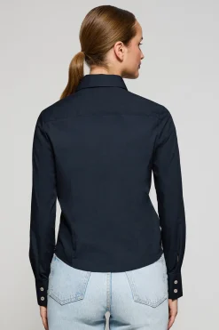 Polo Club Chemises*Chemise Slim en popeline avec logo brodé Rigby Go Bleu Marine