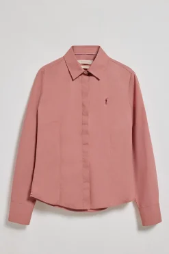 Polo Club Chemises*Chemise Slim en popeline corail avec logo brodé Rigby Go Coral