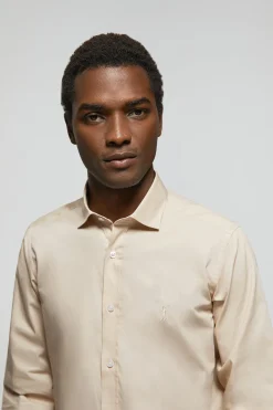 Polo Club Chemises*Chemise Slim en popeline avec logo Rigby Go Beige