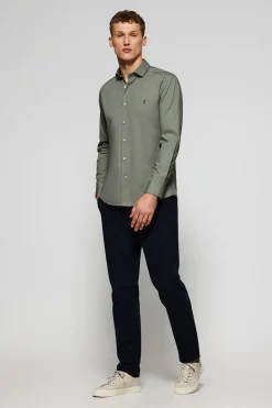 Polo Club Chemises*Chemise slim en popeline avec logo brodé Rigby Go Kaki
