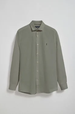 Polo Club Chemises*Chemise slim en popeline avec logo brodé Rigby Go Kaki