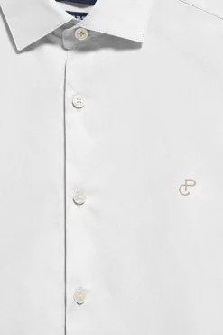 Polo Club Chemises*Chemise Slim en popeline he avec monogramme brodé Blanc