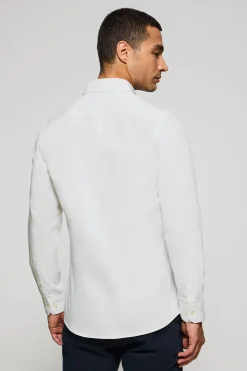 Polo Club Chemises*Chemise Slim en popeline he avec logo brodé Rigby Go Blanc