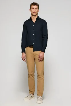 Polo Club Chemises*Chemise Slim en popeline monogramme brodé Bleu Marine