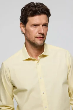 Polo Club Chemises*Chemise Slim en popeline jaune avec logo Rigby Go Jaune tendre