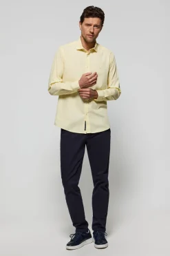 Polo Club Chemises*Chemise Slim en popeline jaune avec logo Rigby Go Jaune tendre
