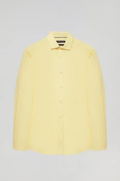 Polo Club Chemises*Chemise Slim en popeline jaune avec logo Rigby Go Jaune tendre