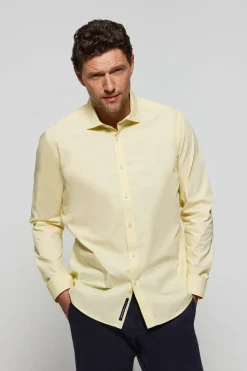 Polo Club Chemises*Chemise Slim en popeline jaune avec logo Rigby Go Jaune tendre