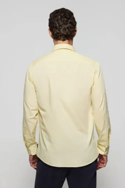 Polo Club Chemises*Chemise Slim en popeline jaune avec logo Rigby Go Jaune tendre
