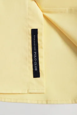 Polo Club Chemises*Chemise Slim en popeline jaune avec logo Rigby Go Jaune tendre