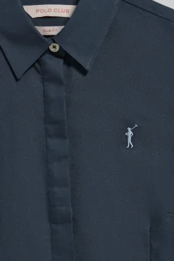 Polo Club Chemises*Chemise slim Oxford avec logo brodé Rigby Go Bleu Marine