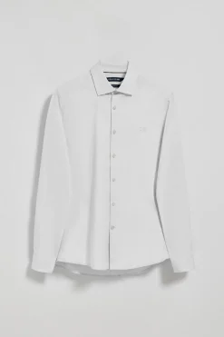 Polo Club Chemises*Chemise super slim fit en popeline he avec logo brodé Blanc