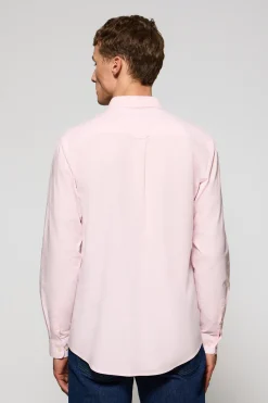Polo Club Chemises*Chemise unie en tissu Oxford avec logo brodé Rose
