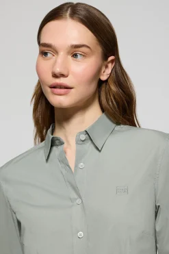 Polo Club Chemises*Chemise slim fit en popeline à logo Vert jade