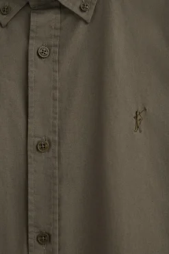 Polo Club Chemises*Chemise vert kaki en popeline et coupe regular avec logo Rigby Go Vert militaire