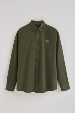Polo Club Chemises*Chemise vert olive à coupe regular col boutonné et logo Olive Verte