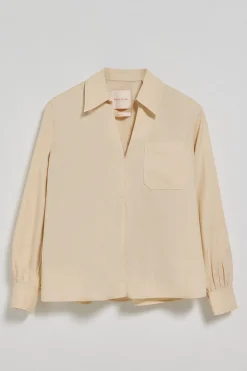 Polo Club Chemises*Chemisier Solar en coton avec détail brodé Beige