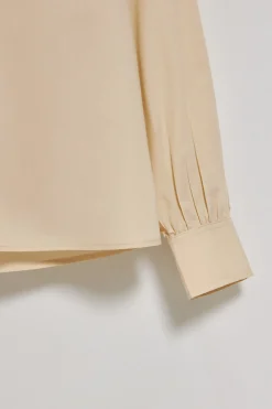 Polo Club Chemises*Chemisier Solar en coton avec détail brodé Beige
