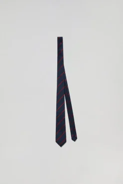 Polo Club Accessoires*Cravate en soie motifs rayés avec logo Multicolore