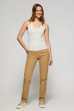 Polo Club Pulls*Débardeur côtelé avec broderie Rigby Go Beige