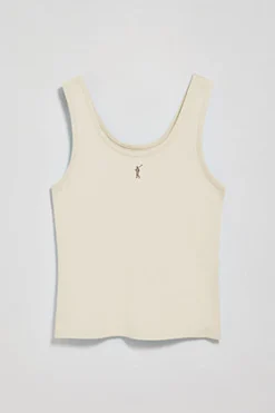 Polo Club T-Shirts*Débardeur écru avec broderie Rigby Go Beige