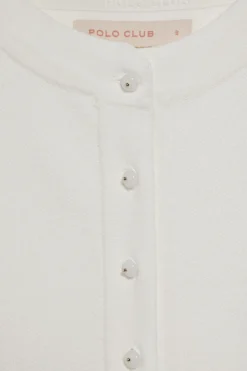 Polo Club Pulls*Gilet en maille Lalisa boutonné avec bouton nacré Beige