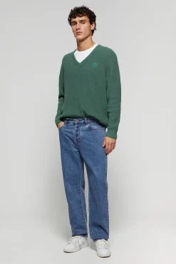 Polo Club Pantalons*Jean cinq poches en bleu avec détails Denim