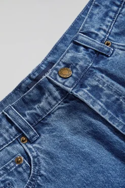 Polo Club Pantalons*Jean cinq poches en bleu avec détails Denim