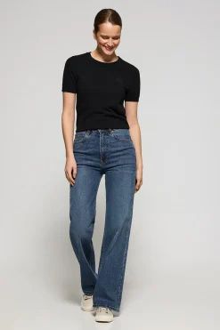 Polo Club Pantalons*Jeans jambes larges Jana bleu Denim