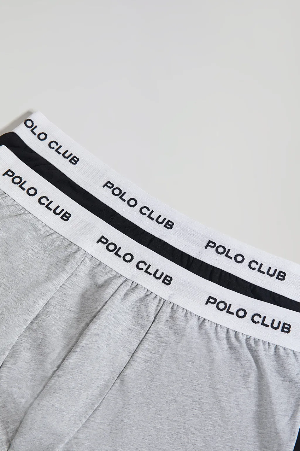 Polo Club Packs*Lot de deux boxers noir et gris avec logo Multicolore