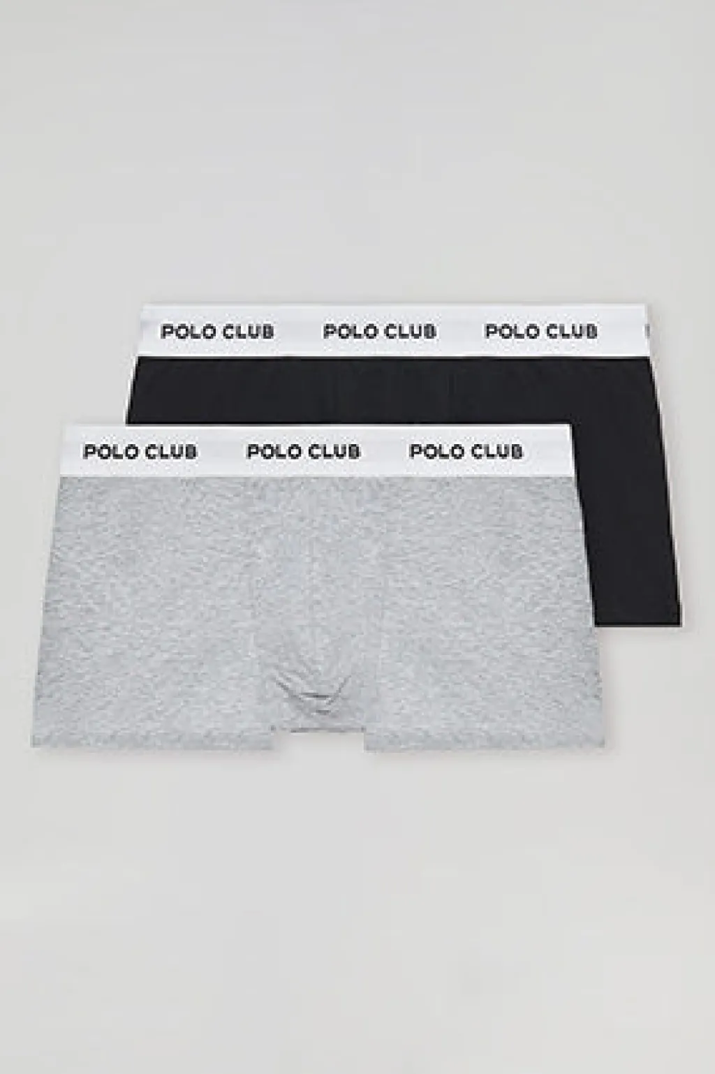 Polo Club Packs*Lot de deux boxers noir et gris avec logo Multicolore
