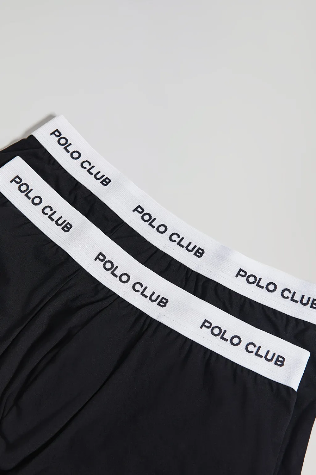 Polo Club Packs*Lot de deux boxers noirs avec logo Noir-Blanc