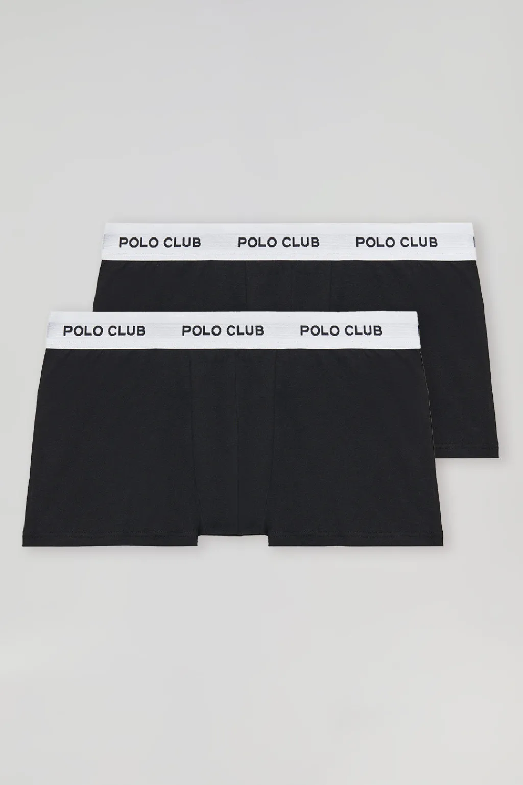 Polo Club Packs*Lot de deux boxers noirs avec logo Noir-Blanc