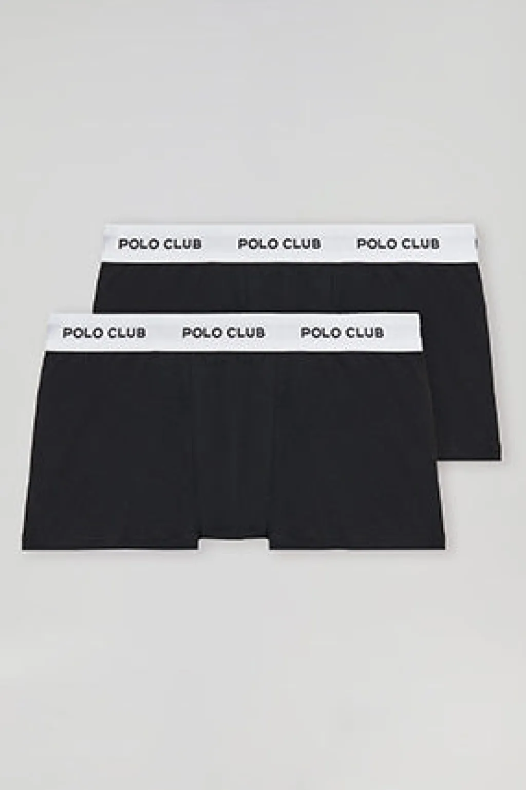 Polo Club Packs*Lot de deux boxers noirs avec logo Noir-Blanc