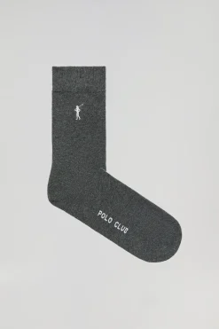 Polo Club Accessoires|Packs*Lot de deux paires de chaussettes avec logo Rigby Go Gris Foncé