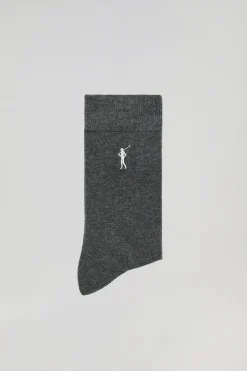 Polo Club Accessoires|Packs*Lot de deux paires de chaussettes avec logo Rigby Go Gris Foncé