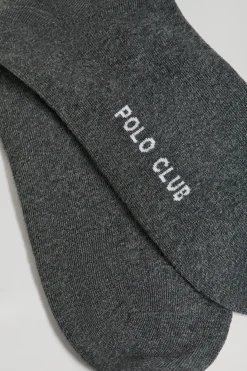 Polo Club Accessoires|Packs*Lot de deux paires de chaussettes avec logo Rigby Go Gris Foncé
