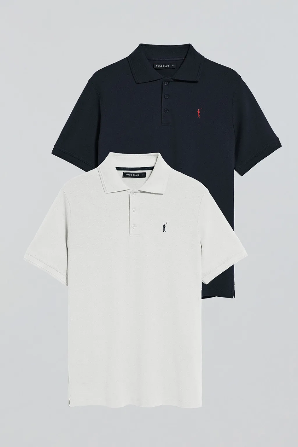 Polo Club Packs|Polos*Lot de deux polos à trois boutons bleu marine et blanc avec logo Rigby Go Multicolore