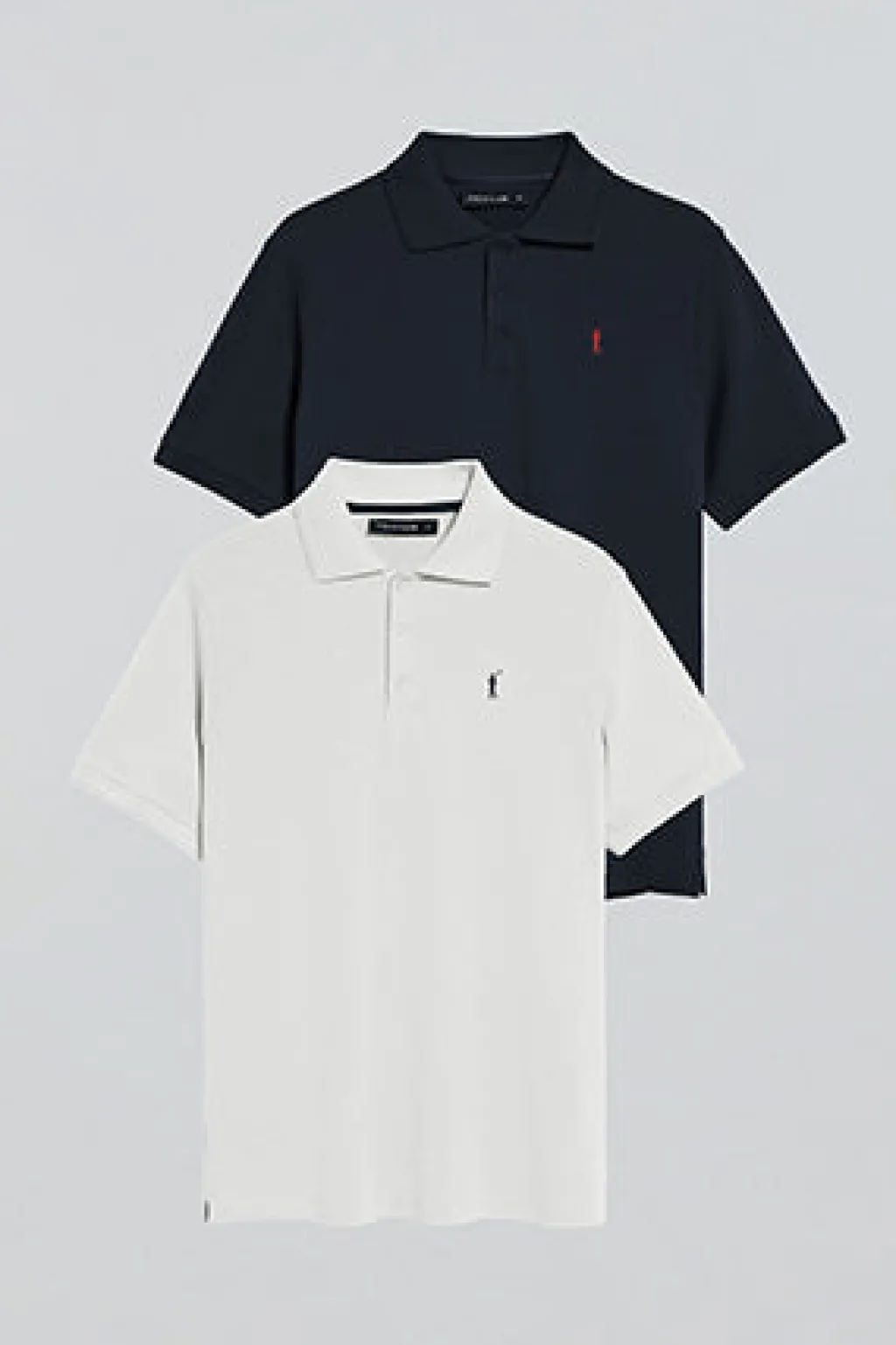 Polo Club Packs|Polos*Lot de deux polos à trois boutons bleu marine et blanc avec logo Rigby Go Multicolore
