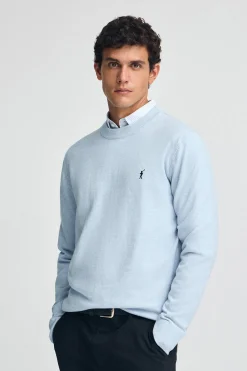 Polo Club Pulls|Packs*Lot de deux pulls en laine mélangée bleu marine et bleu clair chiné pour homme avec broderie Rigby Go Multicolore