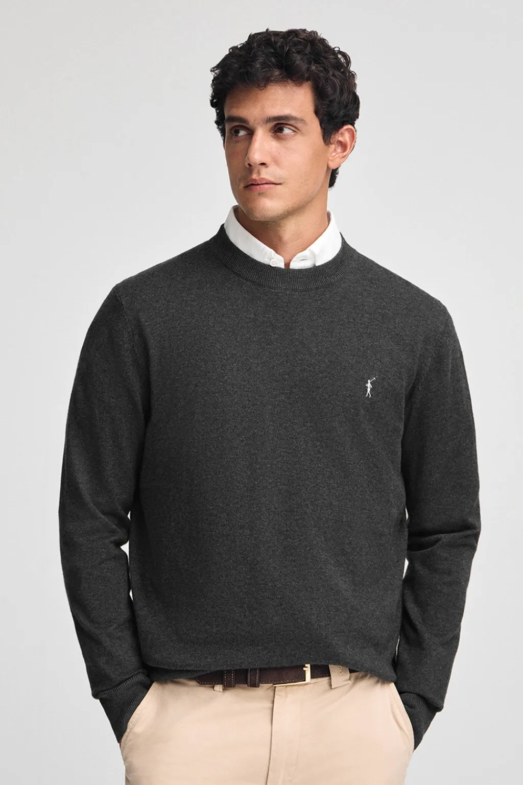 Polo Club Pulls|Packs*Lot de deux pulls en laine mélangée noir et gris foncé chiné pour homme avec broderie Rigby Go Multicolore