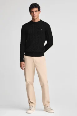 Polo Club Pulls|Packs*Lot de deux pulls en maille tressée en laine mélangée bleu marine et noir pour homme avec broderie Rigby Go Multicolore