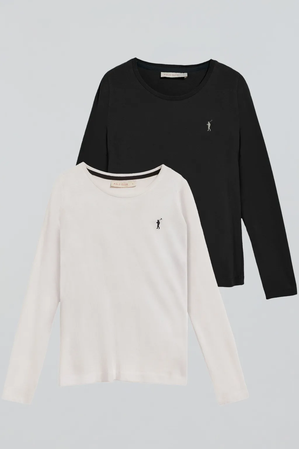 Polo Club Packs|T-Shirts*Lot de deux T-shirts à manches longues noir et blanc avec logo Rigby Go Multicolore
