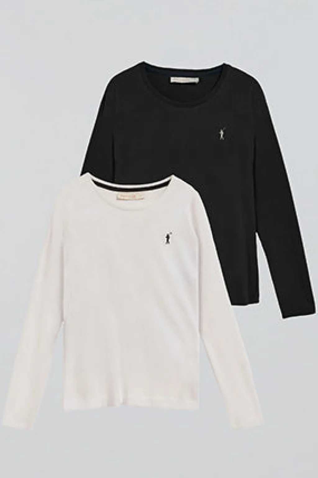 Polo Club Packs|T-Shirts*Lot de deux T-shirts à manches longues noir et blanc avec logo Rigby Go Multicolore