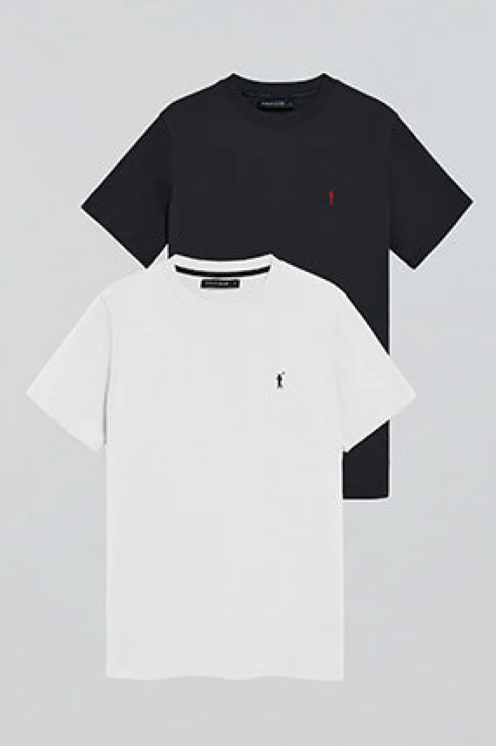Polo Club Packs|T-Shirts*Lot de deux T-shirts bleu marine et blanc avec col ras du cou et logo brodé Rigby Go Multicolore