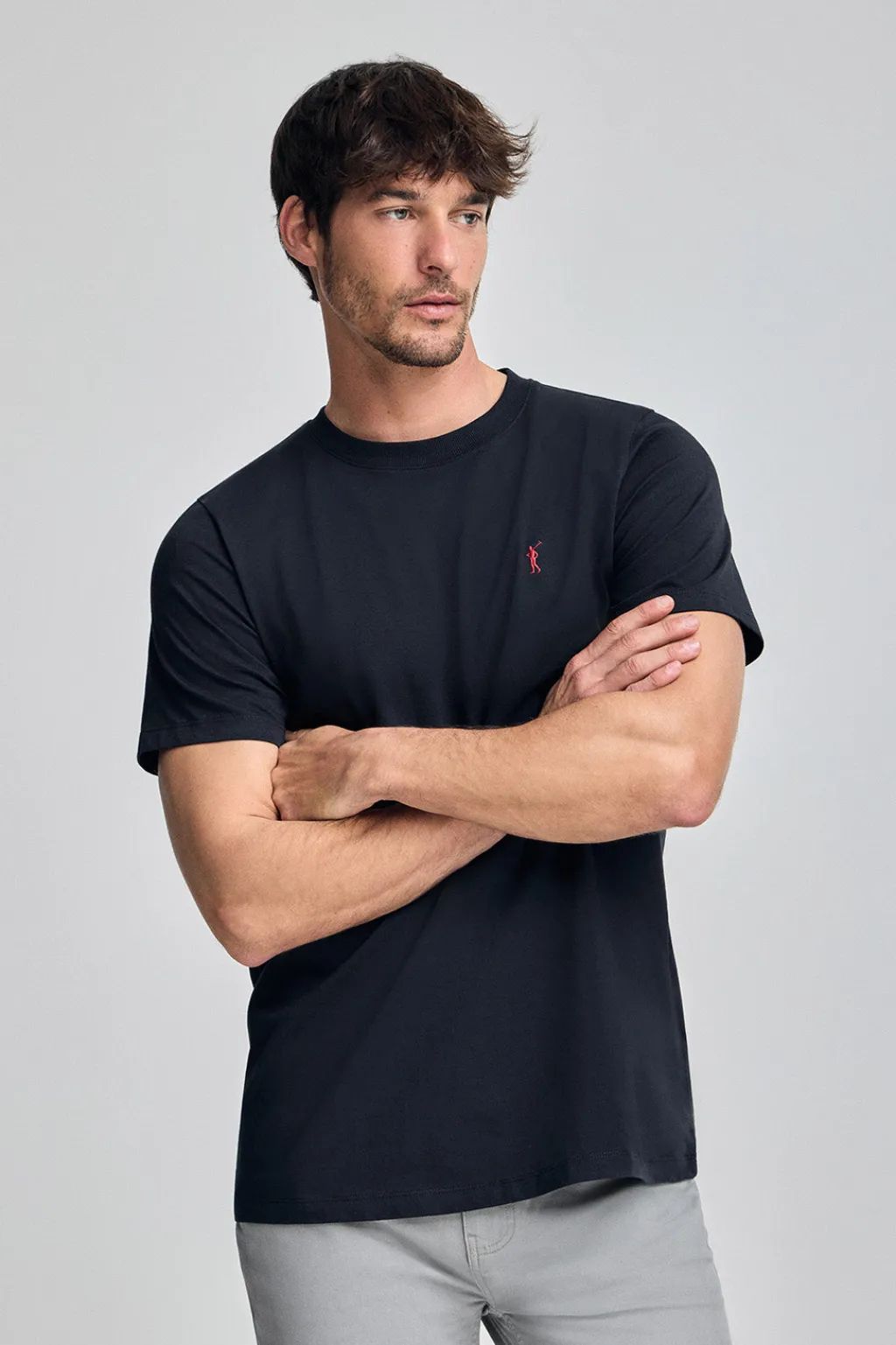 Polo Club Packs|T-Shirts*Lot de deux T-shirts bleu marine et blanc avec col ras du cou et logo brodé Rigby Go Multicolore