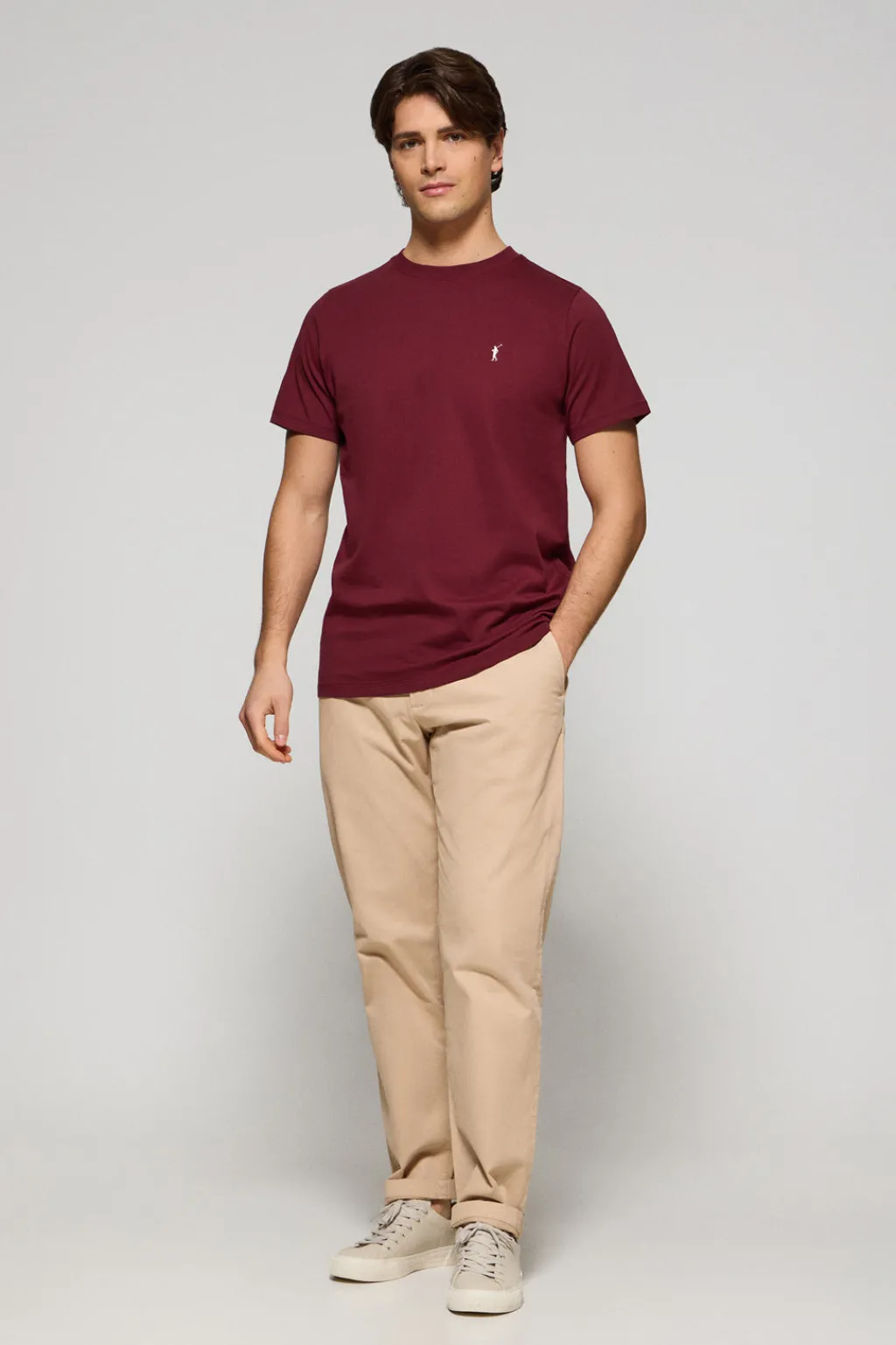 Polo Club T-Shirts|Packs*Lot de deux T-shirts grenat et bleu denim à col ras du cou et logo brodé Rigby Go Multicolore